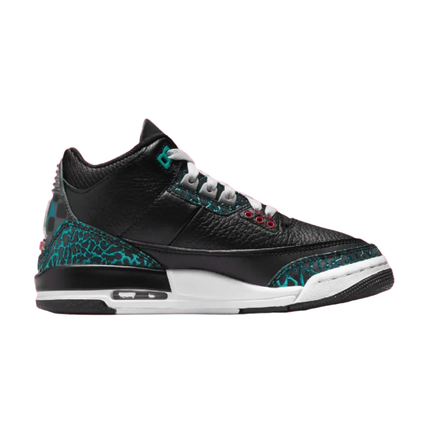 Big Kid's Air Jordan 3 Retro - "Siren Red/Hyper Jade"
