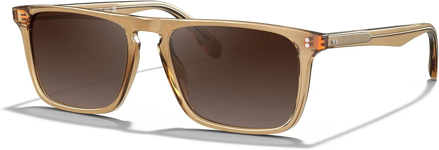 CARFIA Retro Polarized Sunglasses for Men UV Protection Hand-crafted Acetate Frame Fashion Cool Sun Glasses CA53572