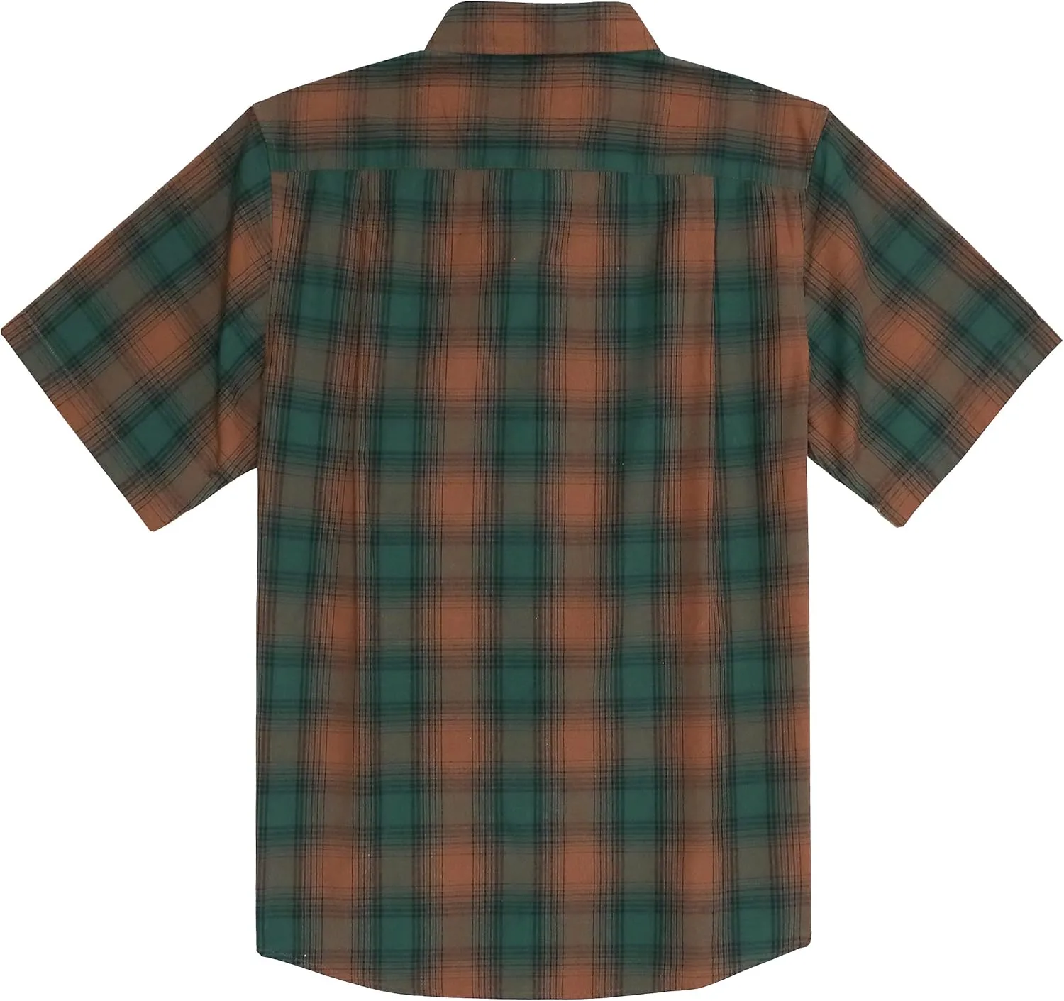 Dubinik? Mens Short Sleeve Button Down Shirts 100% Cotton Plaid Men's Casual Button-Down Shirts with Pocket