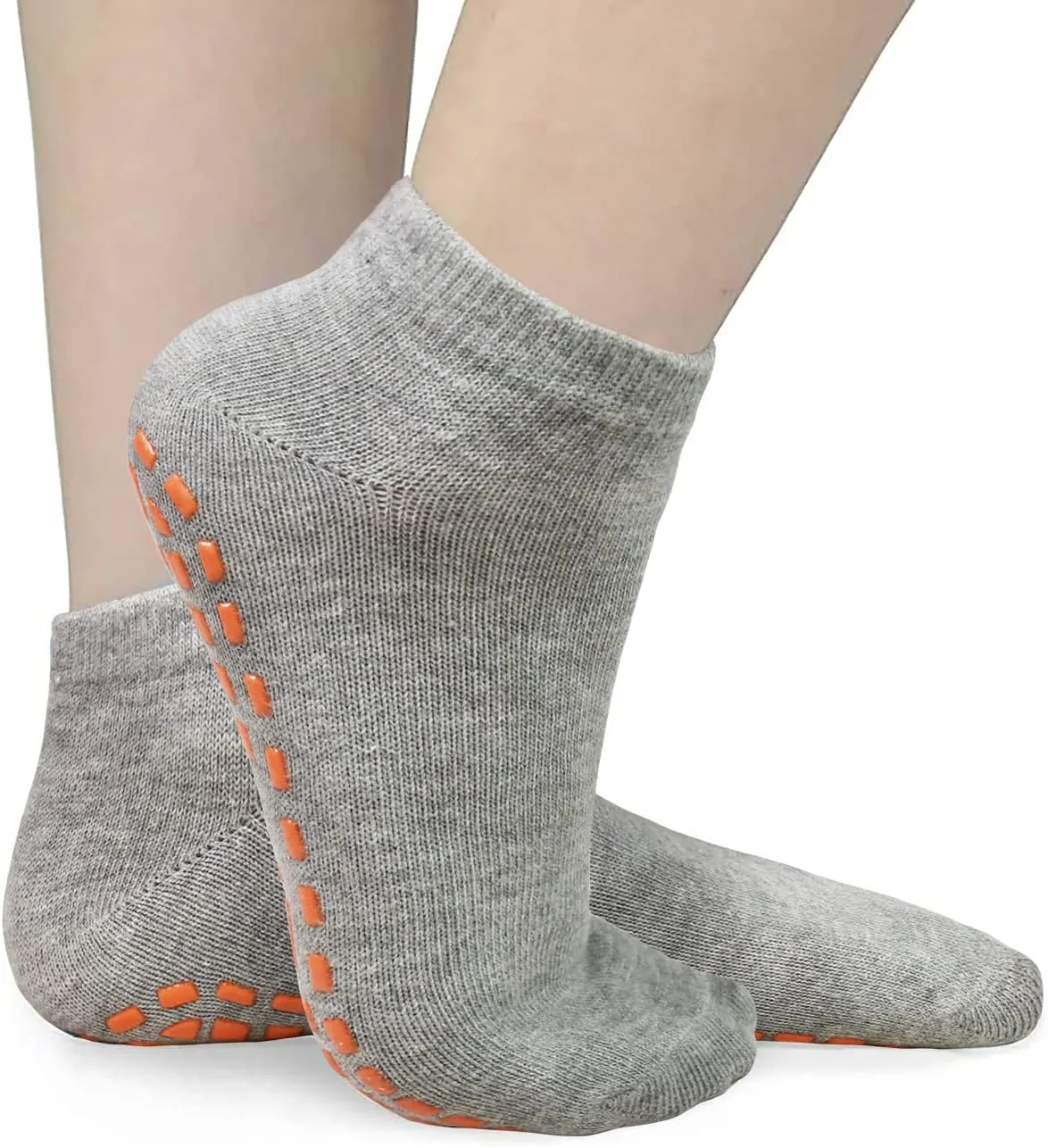 ELUTONG Trampoline Socks for Kids with Grips Non Slip 6 Pairs Bounce House Grip Socks for Kid Boys Girls (2-13 Years)