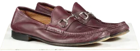 Gucci Moccasins Horsebit Leather Loafers Burgundy UK 9 EU 43 👞