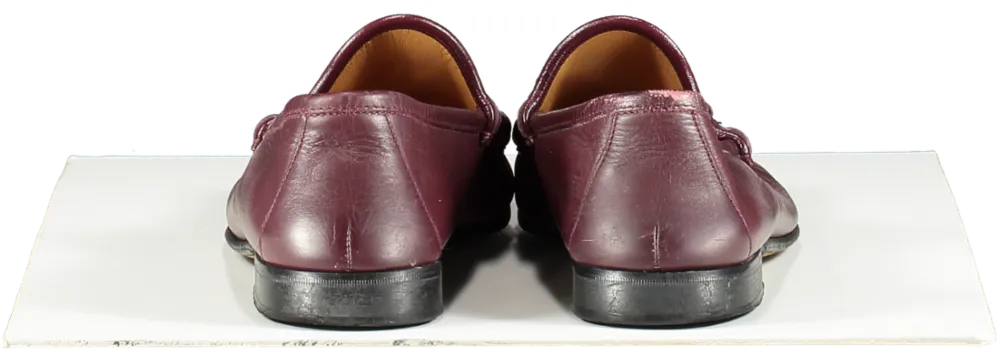 Gucci Moccasins Horsebit Leather Loafers Burgundy UK 9 EU 43 👞