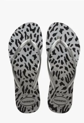 Havaianas Grey Animals Flip Flops