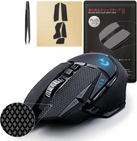 HOTLINEGAMES [Grip Upgrade] 2.0 Plus Anti Slip Grip Tape Compatible with Logitech G502 Wired/ G502 Wireless Gaming Mouse Skins,Sweat Resistant,Cut to Fit,Easy to Apply,Professional Mice Upgrade